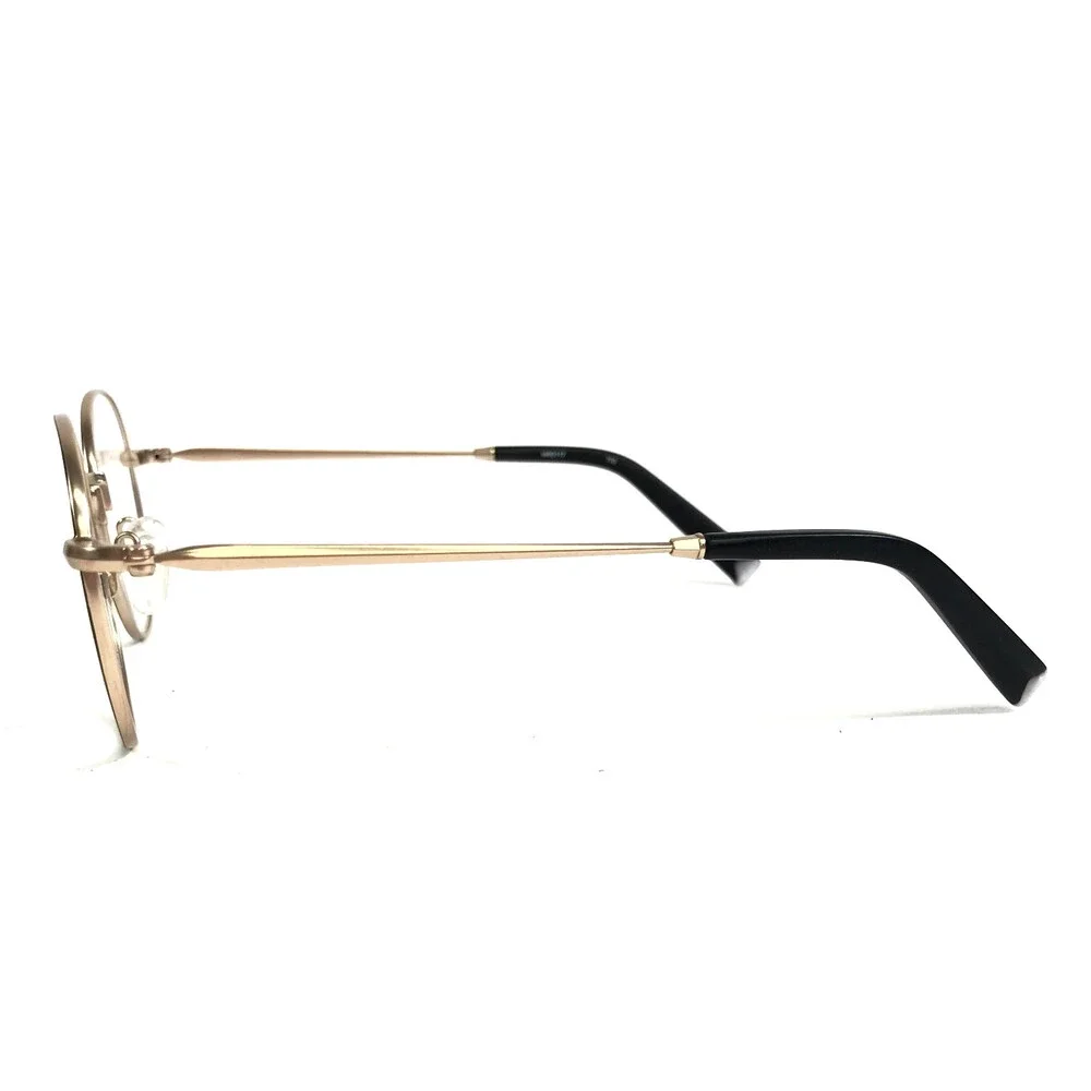 Harper Roe Eyeglasses Frames HRO117 770 Black Matte Gold Wire Rim 49-19-140